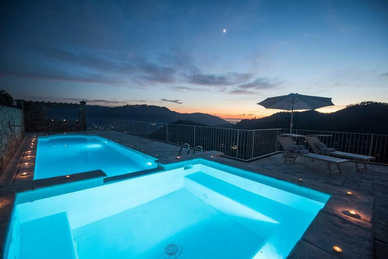 빌라 Charming Farmhouse In The Hills, Private Pool, Sea View, Dream Panorama 카마이오레 이탈리아