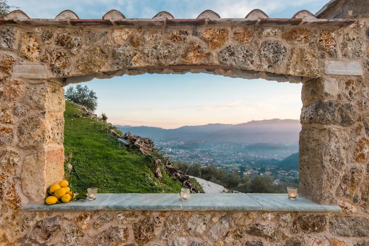 빌라 Charming Farmhouse In The Hills, Private Pool, Sea View, Dream Panorama 카마이오레 이탈리아