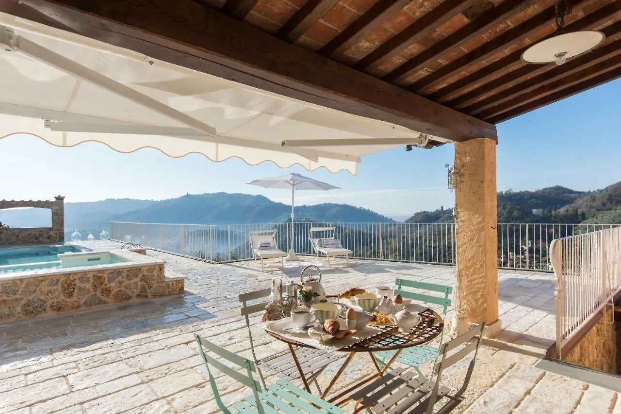 Charming Farmhouse In The Hills, Private Pool, Sea View, Dream Panorama Camaiore