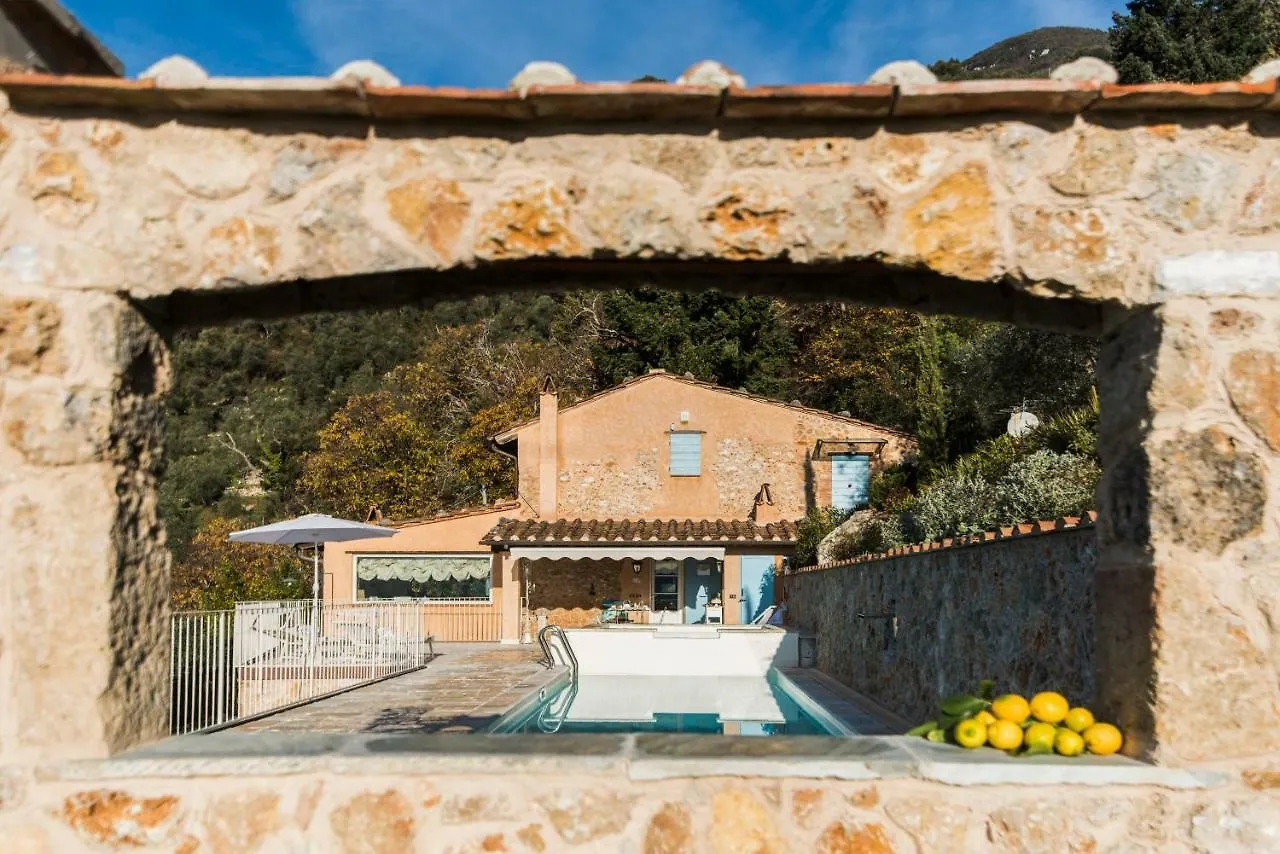 빌라 Charming Farmhouse In The Hills, Private Pool, Sea View, Dream Panorama 카마이오레